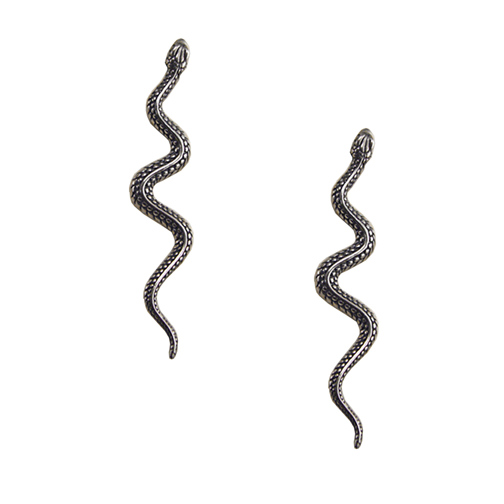 Sterling Silver Snake Post Stud Earrings Sterling Silver Snake Post Stud Earrings