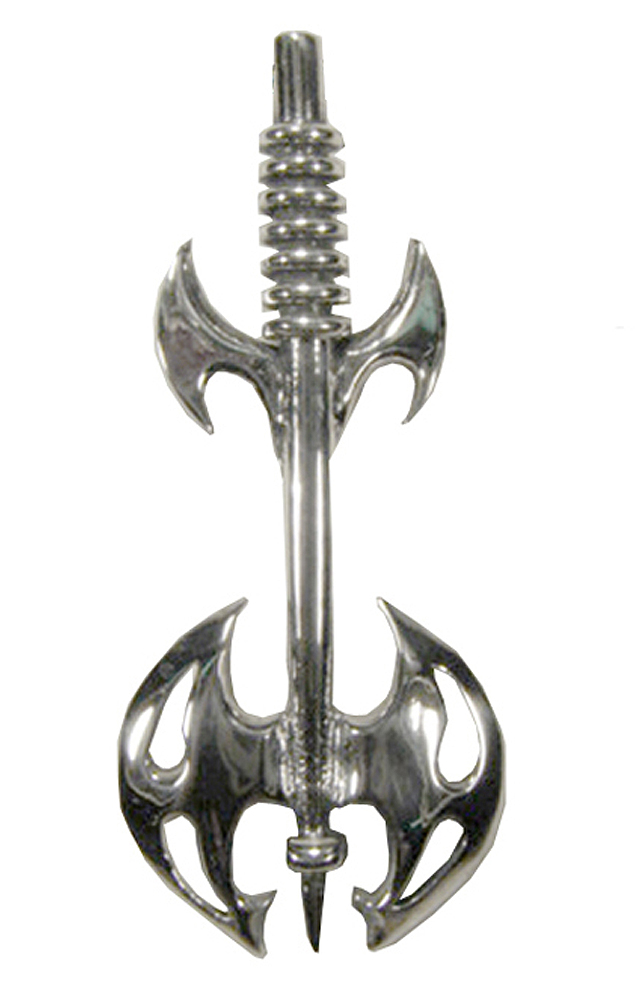Sterling Silver Tribal Warriors Battle Axe Labrys Pendant Sterling Silver Tribal Warriors Battle Axe Labrys Pendant