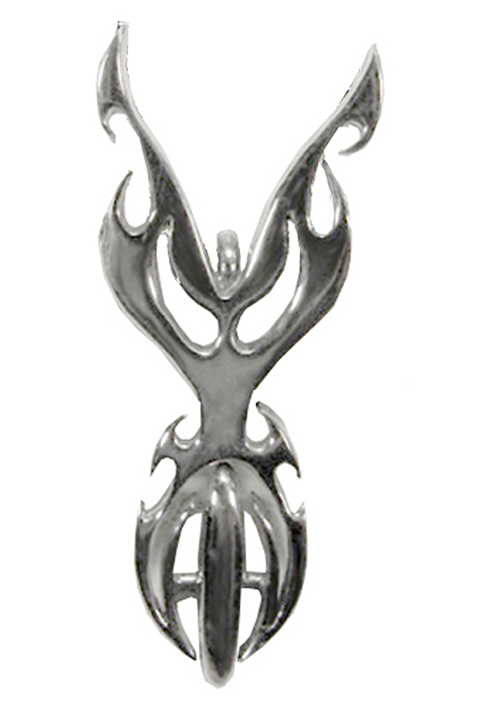 Sterling Silver Tribal Biker Pendant Sterling Silver Tribal Biker Pendant