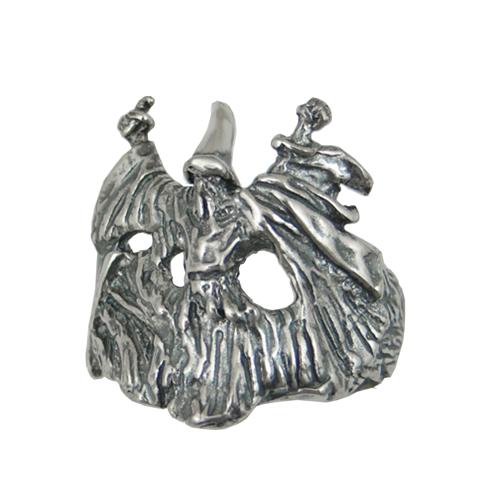 Sterling Silver Wizard Ring Size 7 Sterling Silver Wizard Ring Size 7