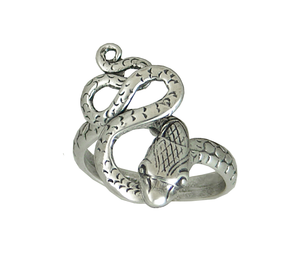Sterling Silver Little Snake Pinkie Ring Size 5 Sterling Silver Little Snake Pinkie Ring Size 5