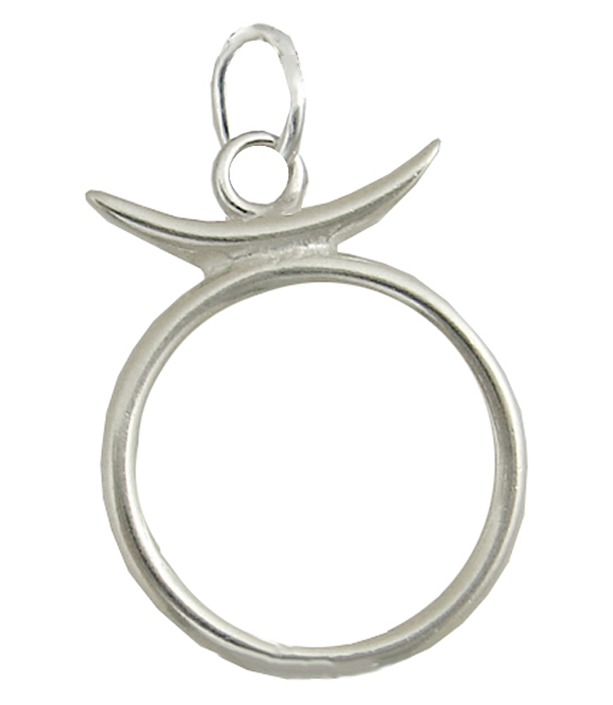 Sterling Silver Zodiac Symbol Taurus Charm Sterling Silver Zodiac Symbol Taurus Charm